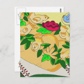 Korovai für die ukrainische Hochzeit Postkarte (Vorne/Hinten)