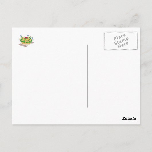 Korovai für die ukrainische Hochzeit Postkarte (Rückseite)