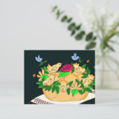 Korovai für die ukrainische Hochzeit Postkarte (Stehend Vorderseite)