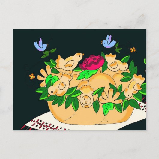 Korovai für die ukrainische Hochzeit Postkarte (Vorderseite)