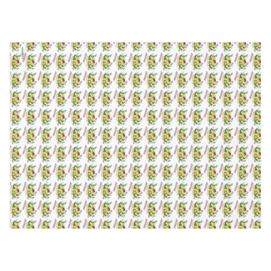 Korovai ukrainisches Hochzeits-Brot Tischdecke (Vorderseite (Horizontal))