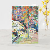 Korovin - Parisian Street Scene Karte (Gelbe Blume)