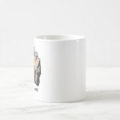 Körper als Felsen! Rechtshändig Kaffeetasse (Mittel)