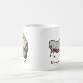 Körper als Felsen, stärker als ein Stier Kaffeetasse (Mittel)
