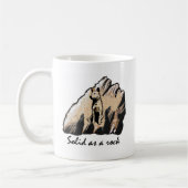 Körper als Felsen, stärker als ein Stier Kaffeetasse (Links)