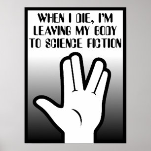 Körper an Science-Fiction-Plakat-Druck Poster