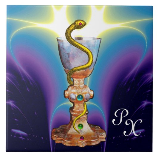 KÖRPER DER HYGEIA MONOGRAM - MEDIZIN, Pharmazie Fliese (Vorderseite)