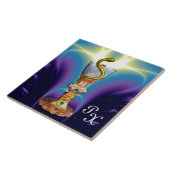 KÖRPER DER HYGEIA MONOGRAM - MEDIZIN, Pharmazie Fliese (Seite)