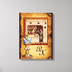 KÖRPER DER HYGEIA MONOGRAM - MEDIZIN, Pharmazie Leinwanddruck