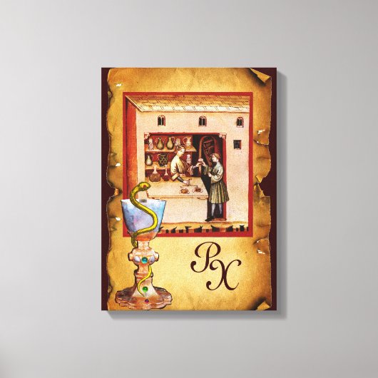 KÖRPER DER HYGEIA MONOGRAM - MEDIZIN, Pharmazie Leinwanddruck (Vorderseite)