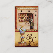 KÖRPER DER HYGEIA MONOGRAM - MEDIZIN, Pharmazie Visitenkarte (Rückseite)