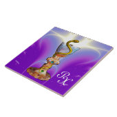 KÖRPER DER HYGEIA-MONOGRAMM-MEDIZIN, Lila Pharmazi Fliese (Seite)