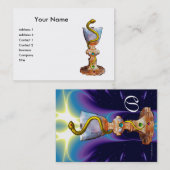 KÖRPER DER HYGEIA , PHARMAZEUTISCHES MONOGRAMM. Bl Visitenkarte (Vorne/Hinten)