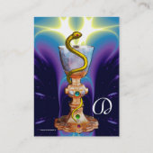 KÖRPER DER HYGEIA , PHARMAZEUTISCHES MONOGRAMM. Bl Visitenkarte (Rückseite)