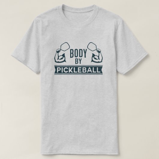 "Körper durch Pickleball" Shirt (Design vorne)