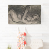 Körper eines Mannes, der einen Schädel hält (von A Banner (Insitu)