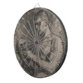 Körper eines Mannes, der einen Schädel hält (von A Dartscheibe (Vorderseite rechts)