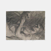 Körper eines Mannes, der einen Schädel hält (von A Fleecedecke (Vorderseite (Horizontal))