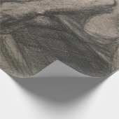 Körper eines Mannes, der einen Schädel hält (von A Geschenkpapier (Ecke)