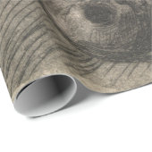 Körper eines Mannes, der einen Schädel hält (von A Geschenkpapier (Rolleneckpunkt)