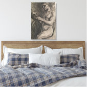 Körper eines Mannes, der einen Schädel hält (von A Leinwanddruck (Insitu (Schlafzimmer))