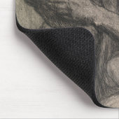 Körper eines Mannes, der einen Schädel hält (von A Mousepad (Ecke)