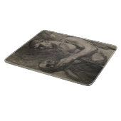 Körper eines Mannes, der einen Schädel hält (von A Schneidebrett (Ecke)