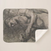 Körper eines Mannes, der einen Schädel hält (von A Sherpadecke (Vorderseite (Horizontal))