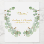 KÖRPER-GOLD-PERSONALISIERTES WEINETIKETT (Einzelnes Label)