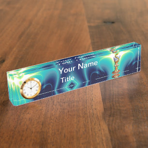KÖRPER HYGEIA Medizin, Apotheke, Türkisblau Namensplakette