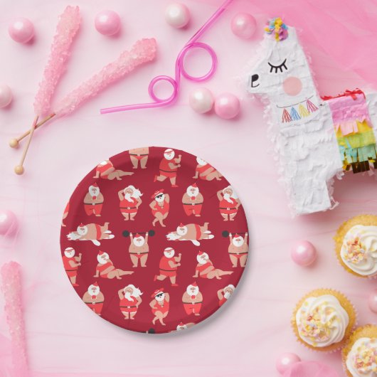 Körper positiv Weihnachtsfeiertag Pappteller (Party)