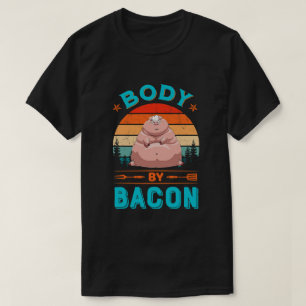 Körper Speck Fett Schwein Lustig Niedlich Vintage T-Shirt