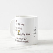 Körper und Blut Kaffeetasse (Vorderseite Links)