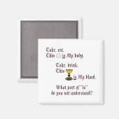 Körper und Blut Magnet (Vorderseite/Rückseite)