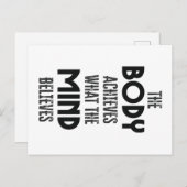 Körper und Geist Postkarte (Vorne/Hinten)