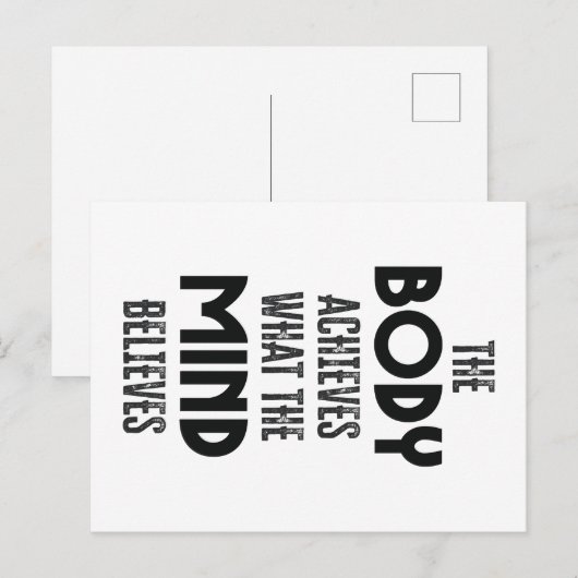Körper und Geist Postkarte (Vorne/Hinten)