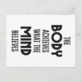 Körper und Geist Postkarte