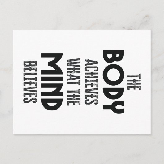 Körper und Geist Postkarte (Vorderseite)