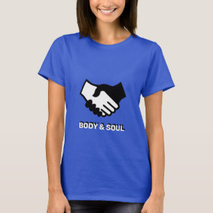 Körper und Seele Hände in Schwarz und Weiß T-Shirt