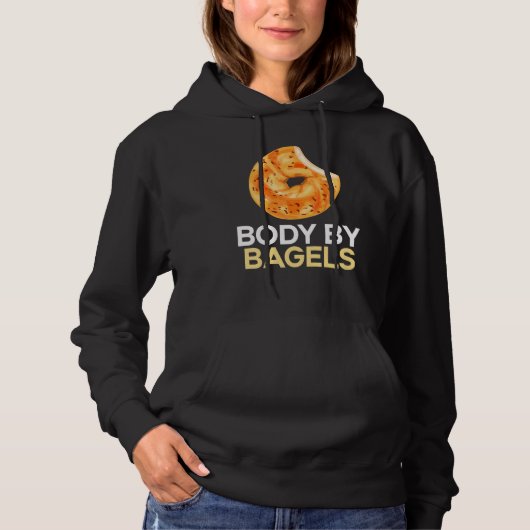 Körper von Bagels Feinschmecker Brotbäckerei Food Hoodie (Vorderseite)