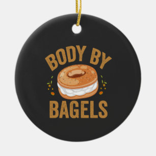 Körper von Bagels Funny jüdisch Hanukkah Donut Ges Keramik Ornament