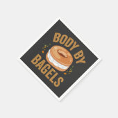 Körper von Bagels Funny jüdisch Hanukkah Donut Ges Serviette (Ecke)