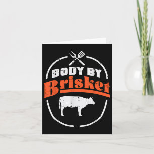 Körper von Brisket Funny Grillen Barbecue Grill Mä Karte