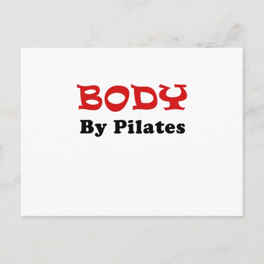 Körper von Pilates Postkarte (Vorderseite)