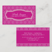 Körper-Zuckernu. Ästhetik-Visitenkarte Visitenkarte (Vorne/Hinten)