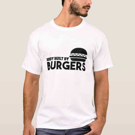 Körperbau durch Burger. T-Shirt (Vorderseite)
