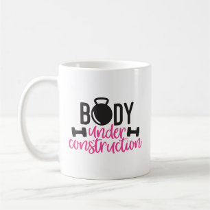 Körperbau mit Gewichten Kaffeetasse