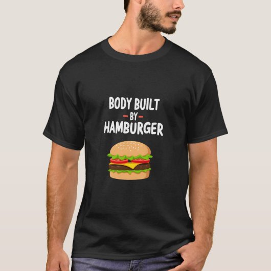 Körperbau von Hamburger Funny Feinschmecker Design T-Shirt (Vorderseite)