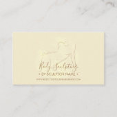 Körperbildhauer, der den ästhetischen Arzt in Gold Visitenkarte (Vorderseite)