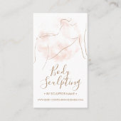 Körperbildhauer, die einen Wellness-Center halten Visitenkarte (Vorderseite)